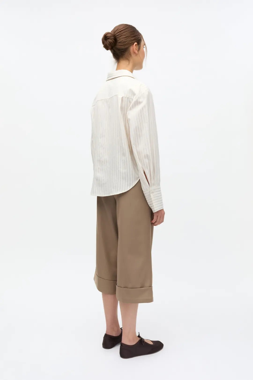 Enweb LS Short Shirt Tie Creme