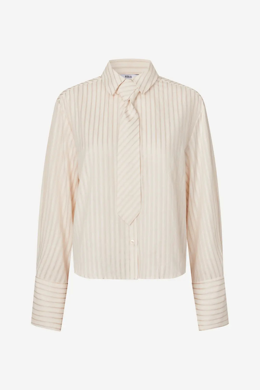 Enweb LS Short Shirt Tie Creme