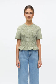 Enyumi SS Top Green Check