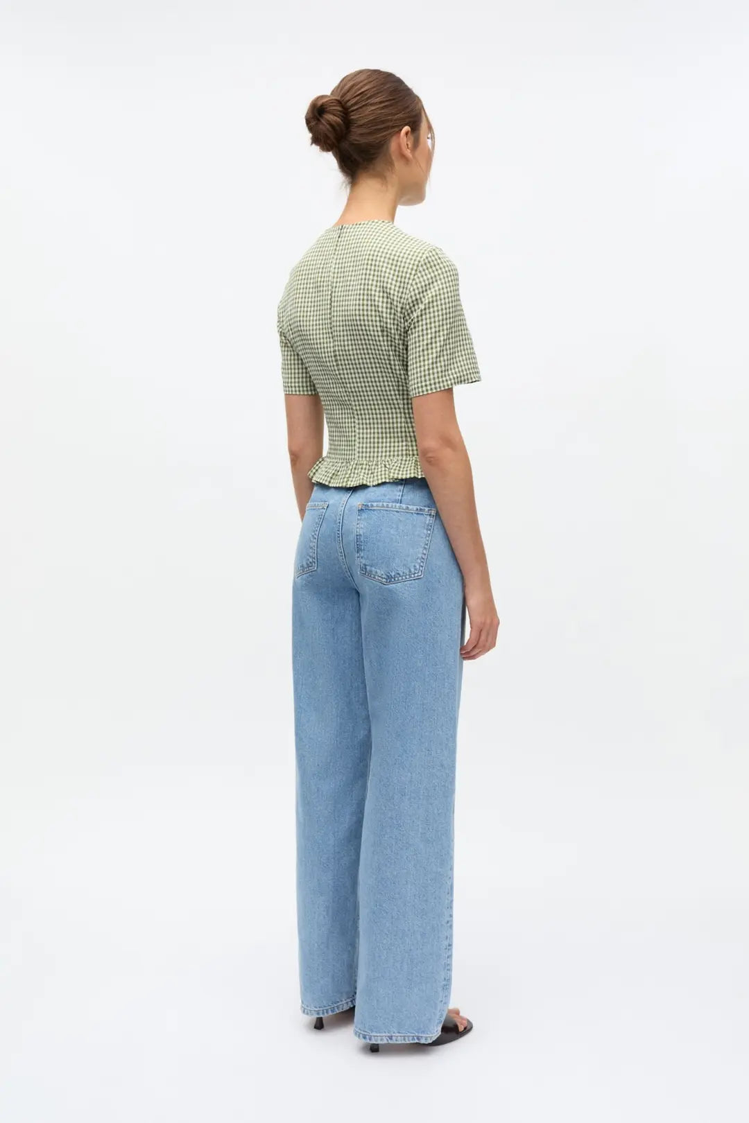 Enyumi SS Top Green Check