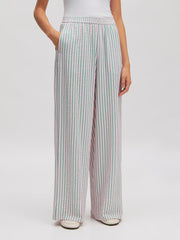 Cataleya pants pink green stripes