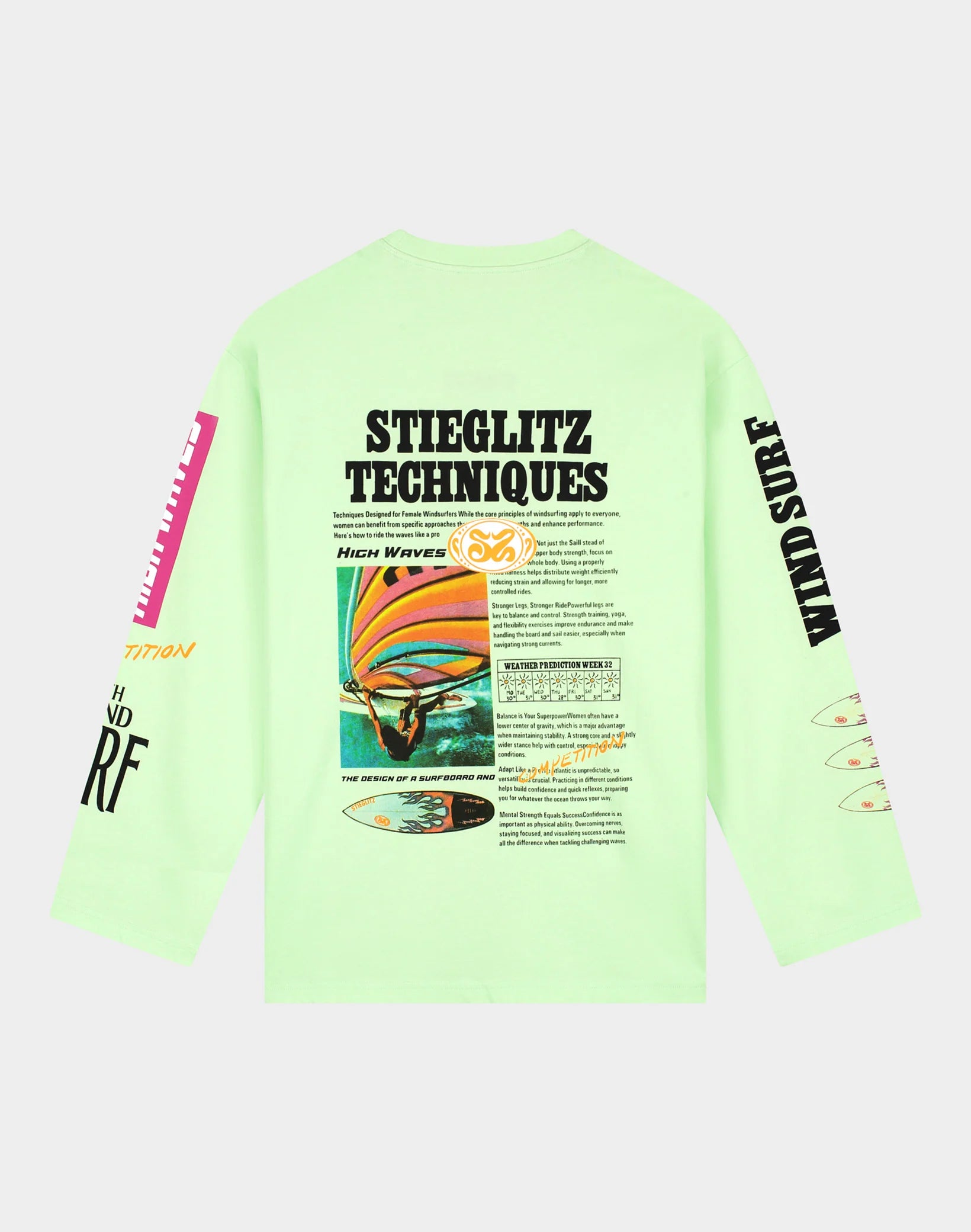 Monica skate tee mint green