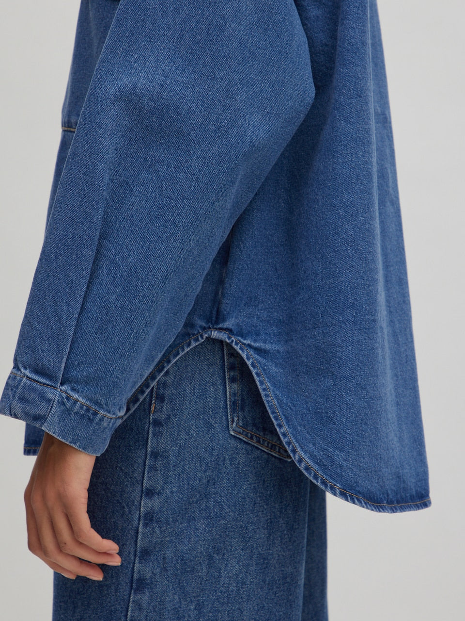 Anisha oversized denim shirt