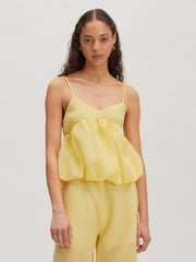 Letizia top dusty yellow