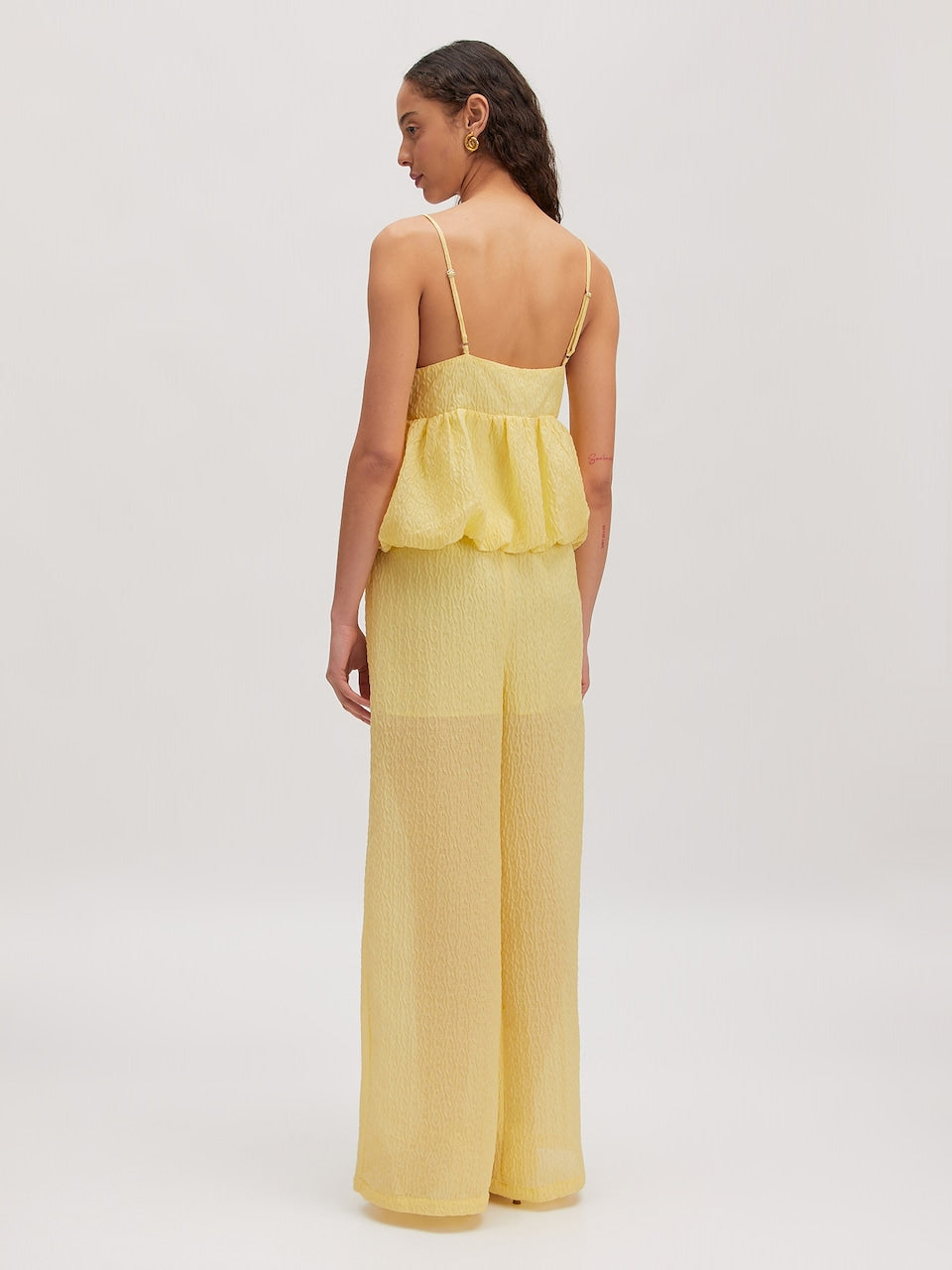 Letizia top dusty yellow