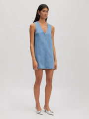 Xristina dress light blue denim