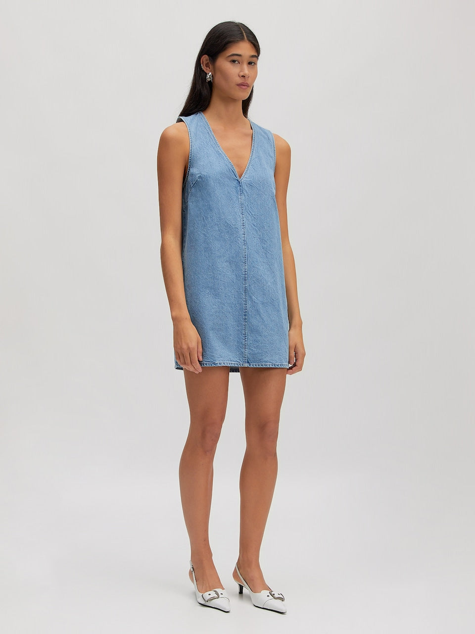 Xristina dress light blue denim