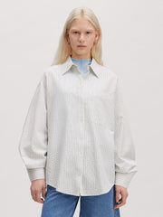 Hanni shirt creme blue stripes