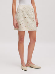 Josie skirt flower beige