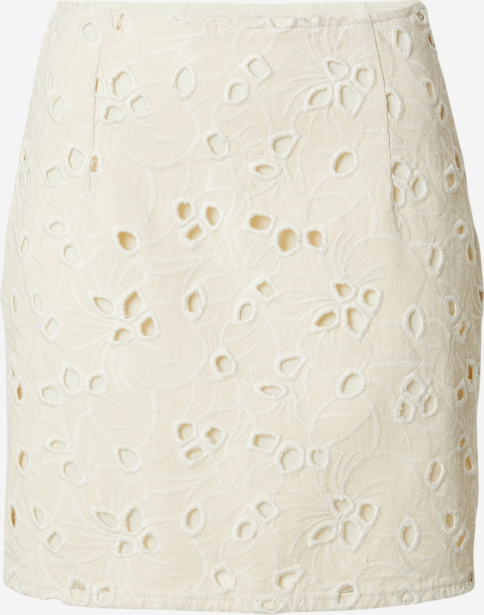 Josie skirt flower beige