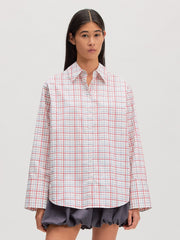 Juri Shirt white red checkered