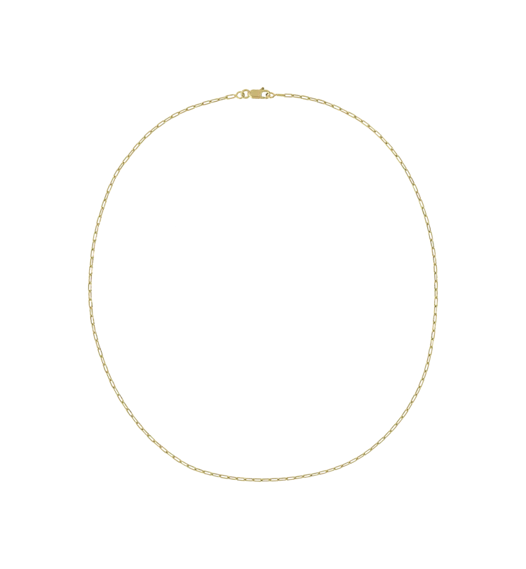 Link Plain Necklace Gold Plated