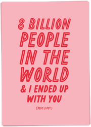8 billion people card