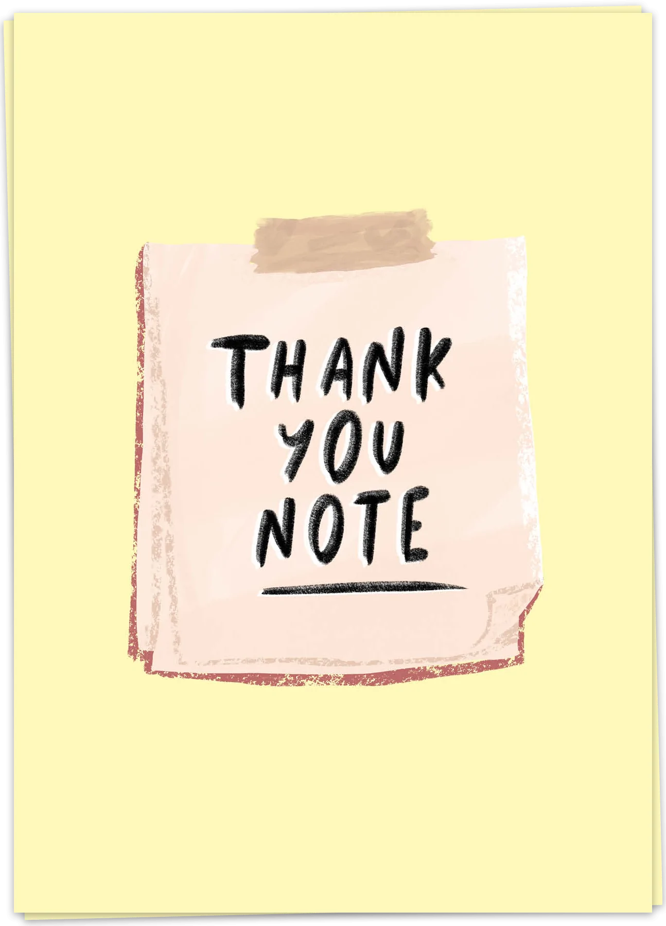 thank you note card