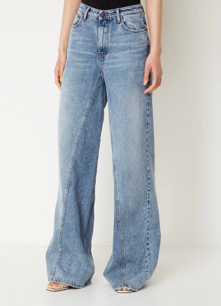 Vika cc long wide seam jeans denim blue