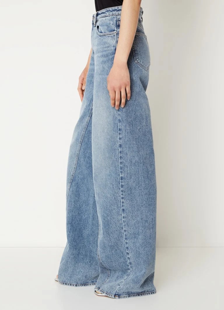 Vika cc long wide seam jeans denim blue