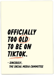 too old tiktok card