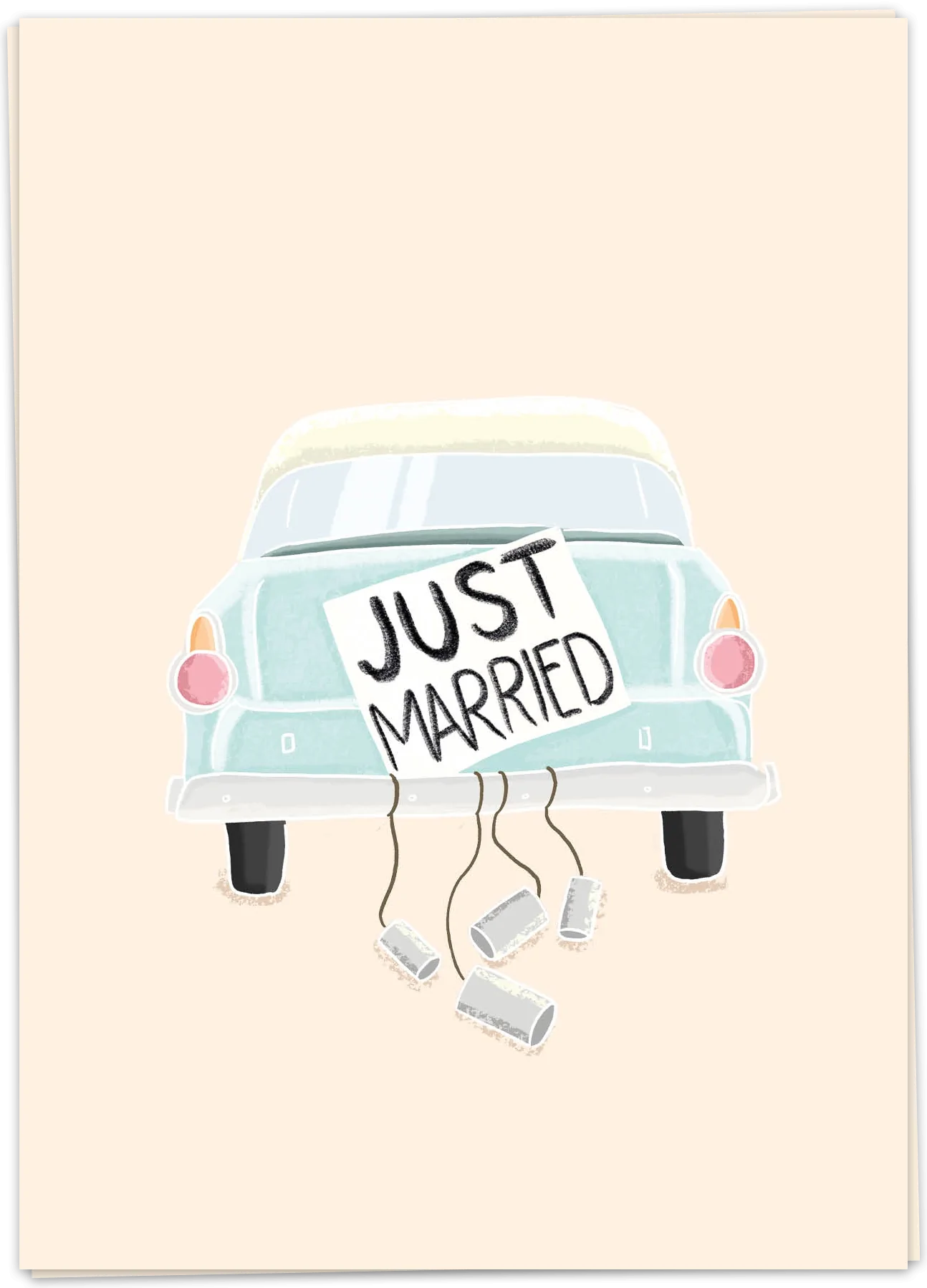 just married card