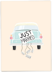 just married card