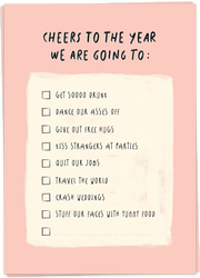 year bucketlist card