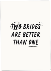 two brides card
