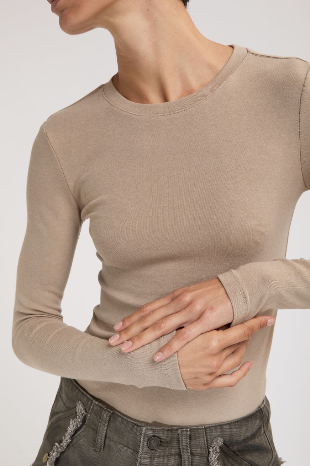 Beige longsleeve zarah