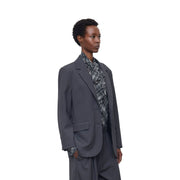Blazer grey stitched
