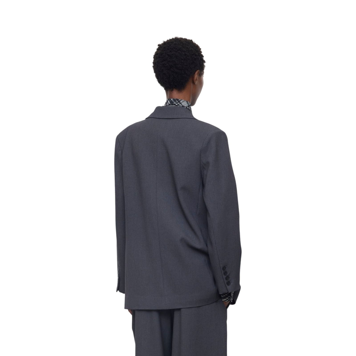Blazer grey stitched
