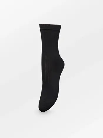 Rib Glitter Socks Black