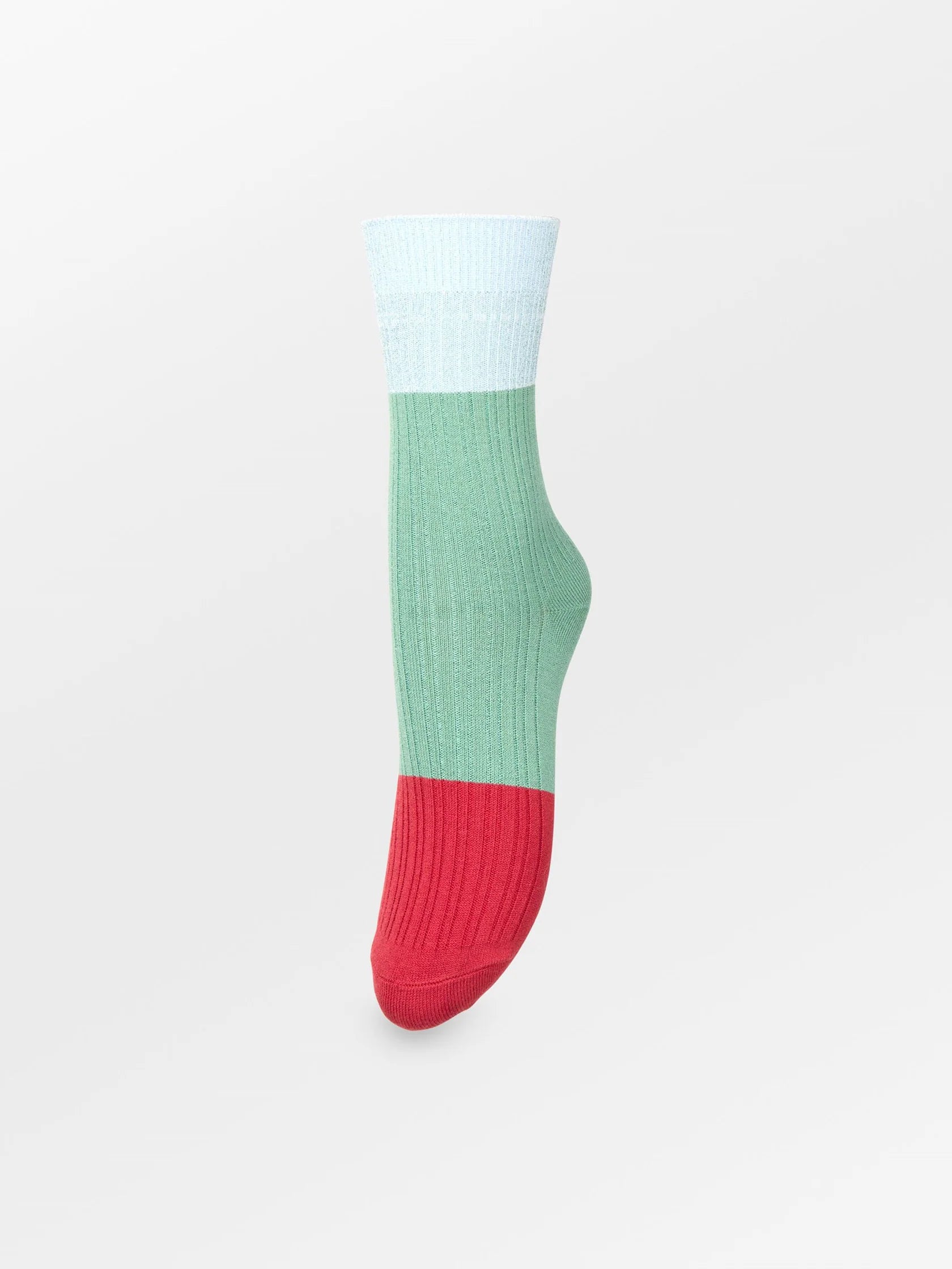 Colourblock Bam Sock Green