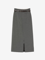 Office grey pinstripe skirt
