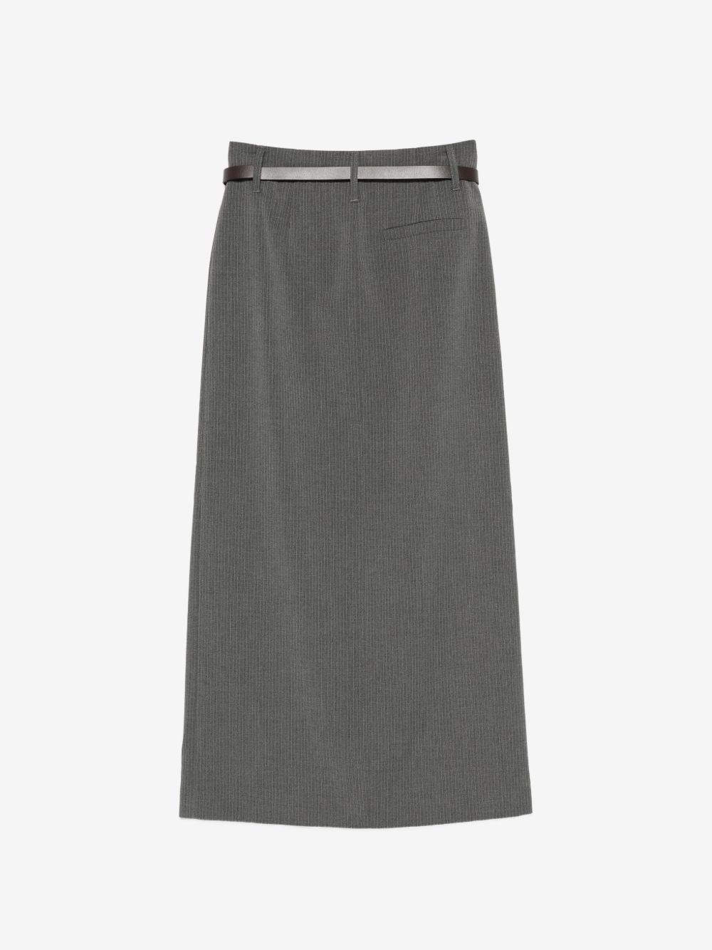 Office grey pinstripe skirt