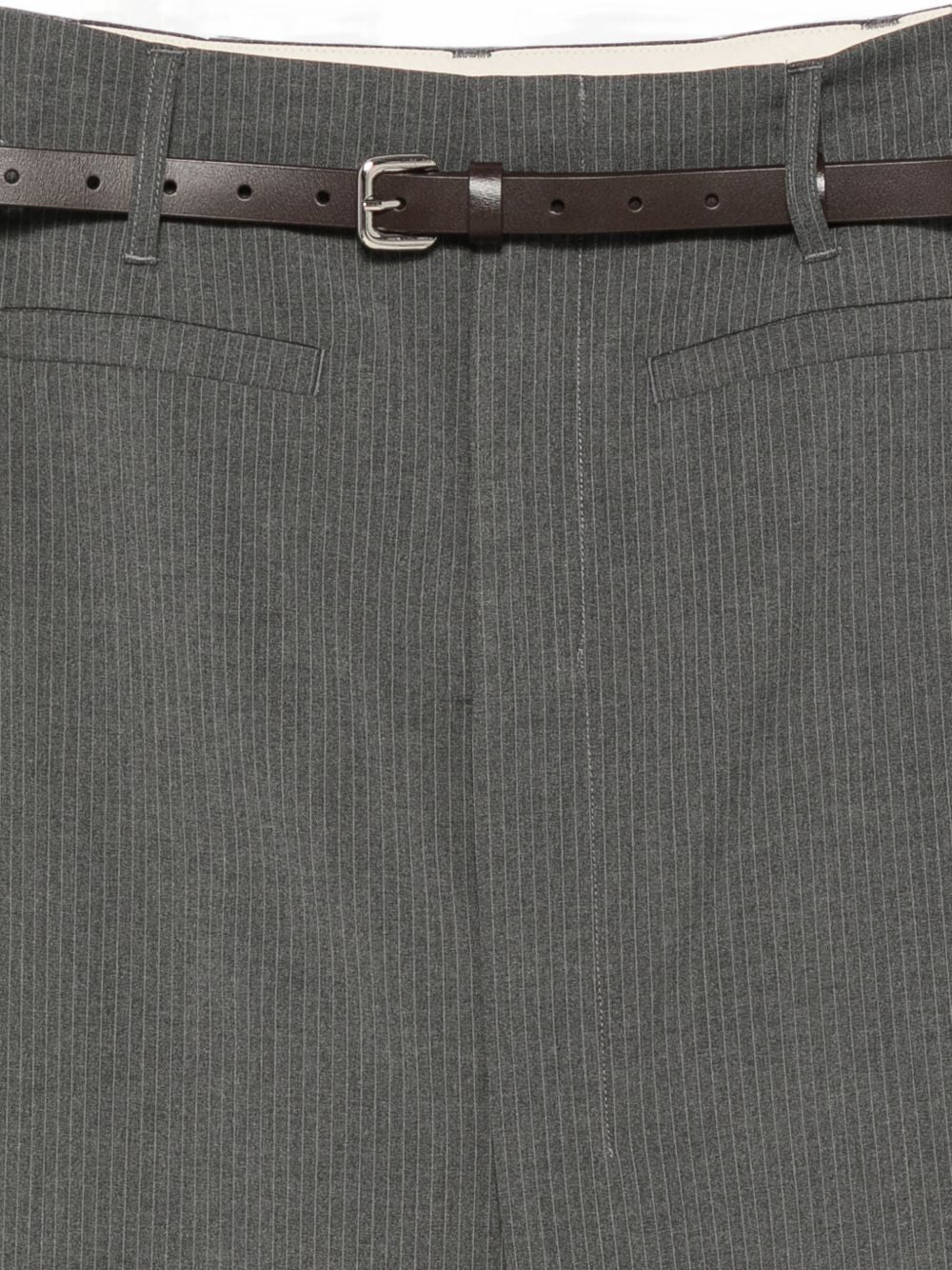 Office grey pinstripe skirt