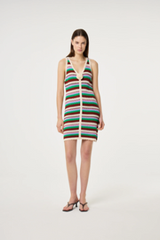 Pauline dress multi stripes