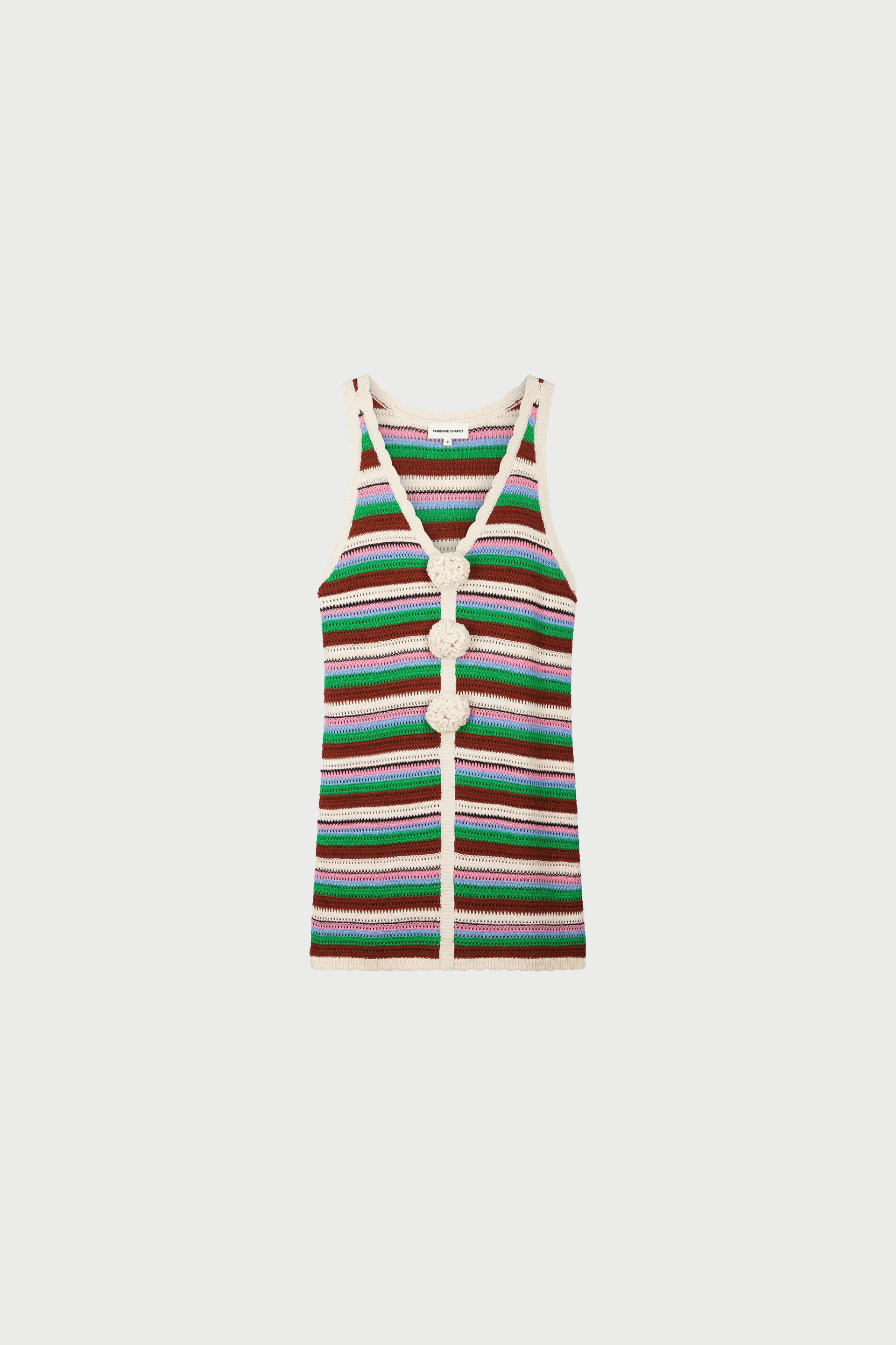 Pauline dress multi stripes