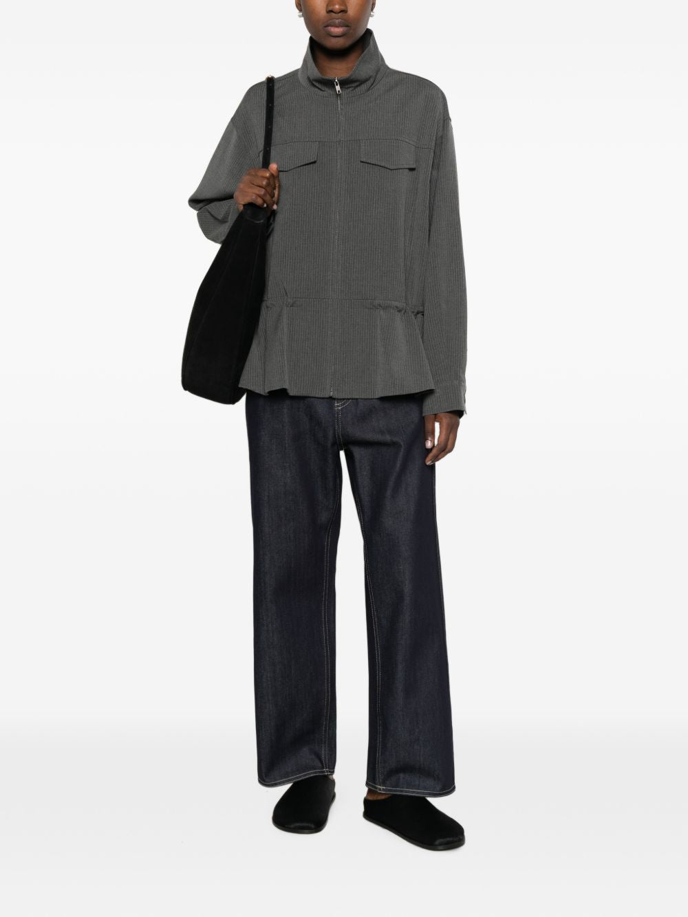 Office pinstripe jacket