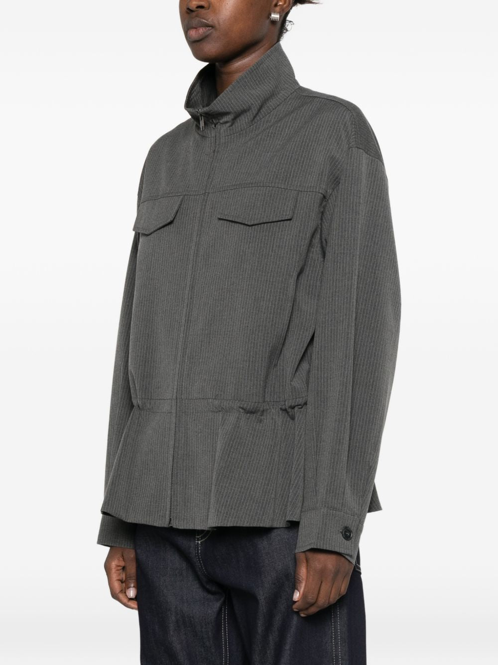 Office pinstripe jacket