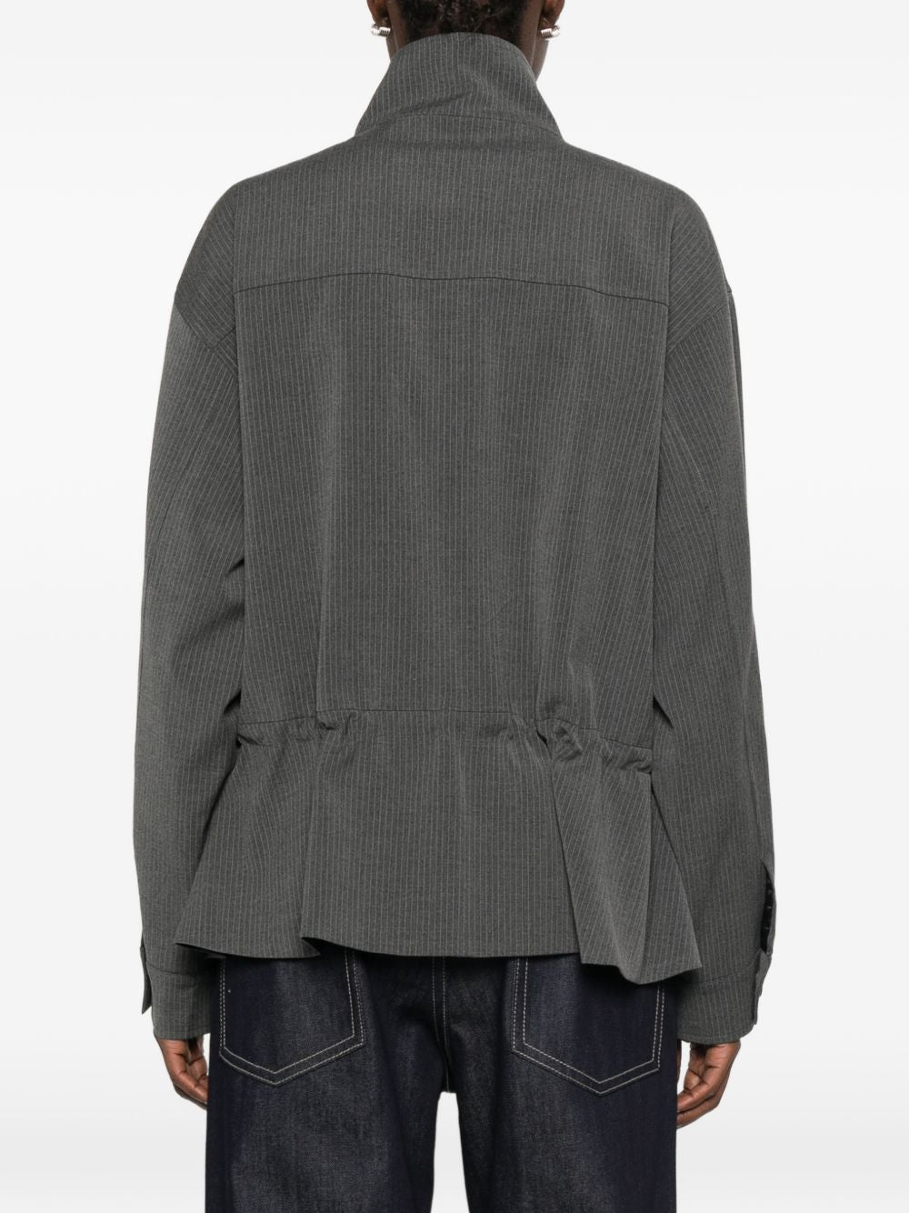 Office pinstripe jacket