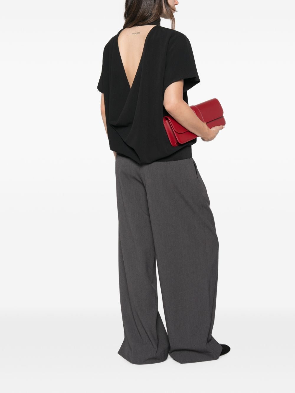 Pants grey stitched