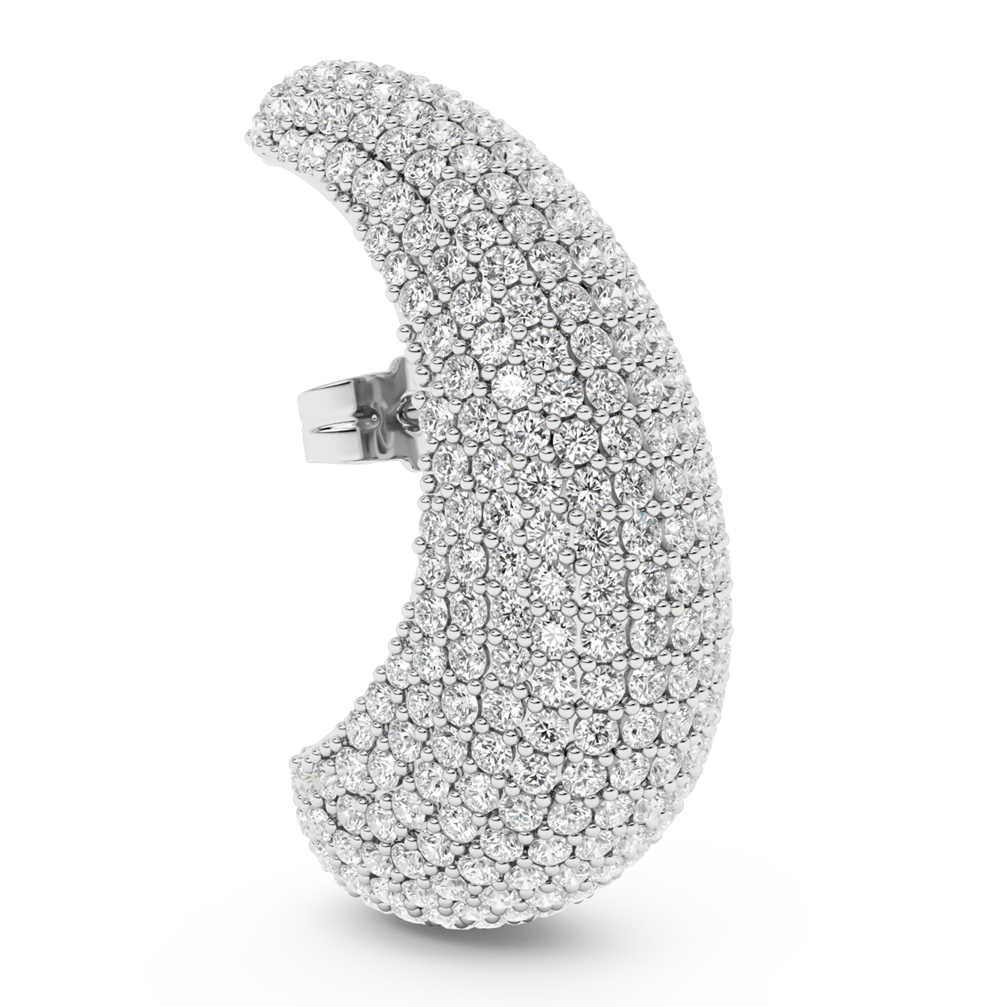 Bulb Diamond Earstud Silver