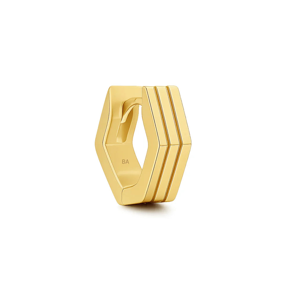 May Stripe Earring Gold