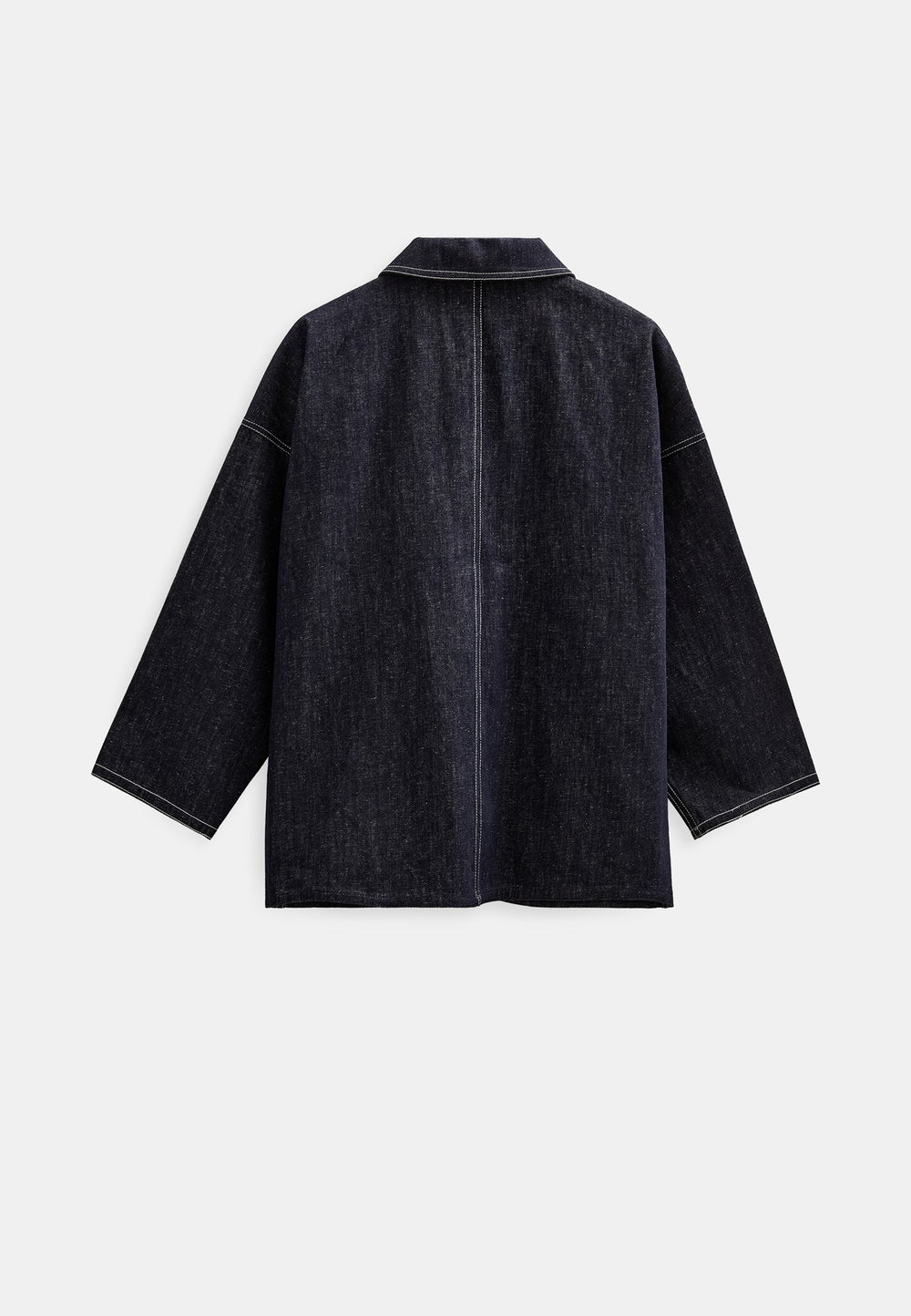 Akowen denim overshirt dark blue
