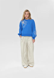 Flower Sweat 4646 Blue
