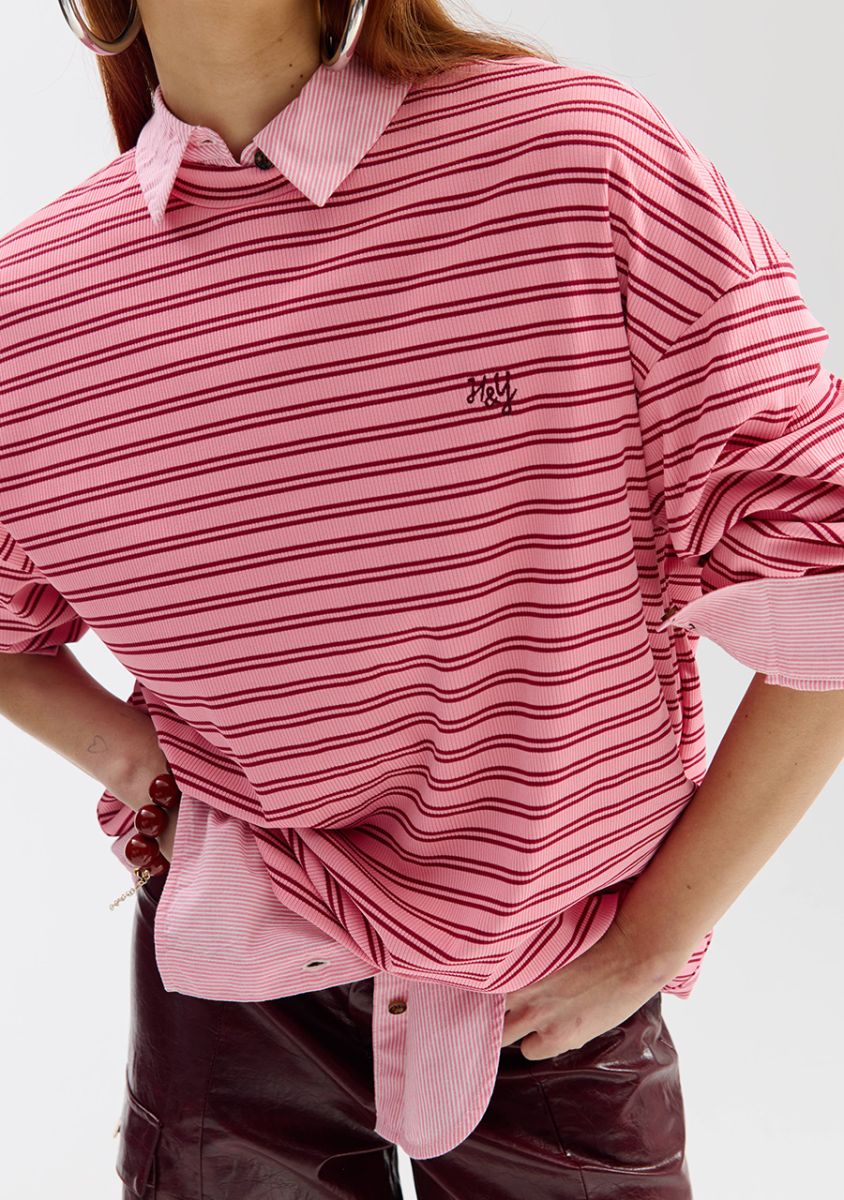 Tommy LS Shirt Pink