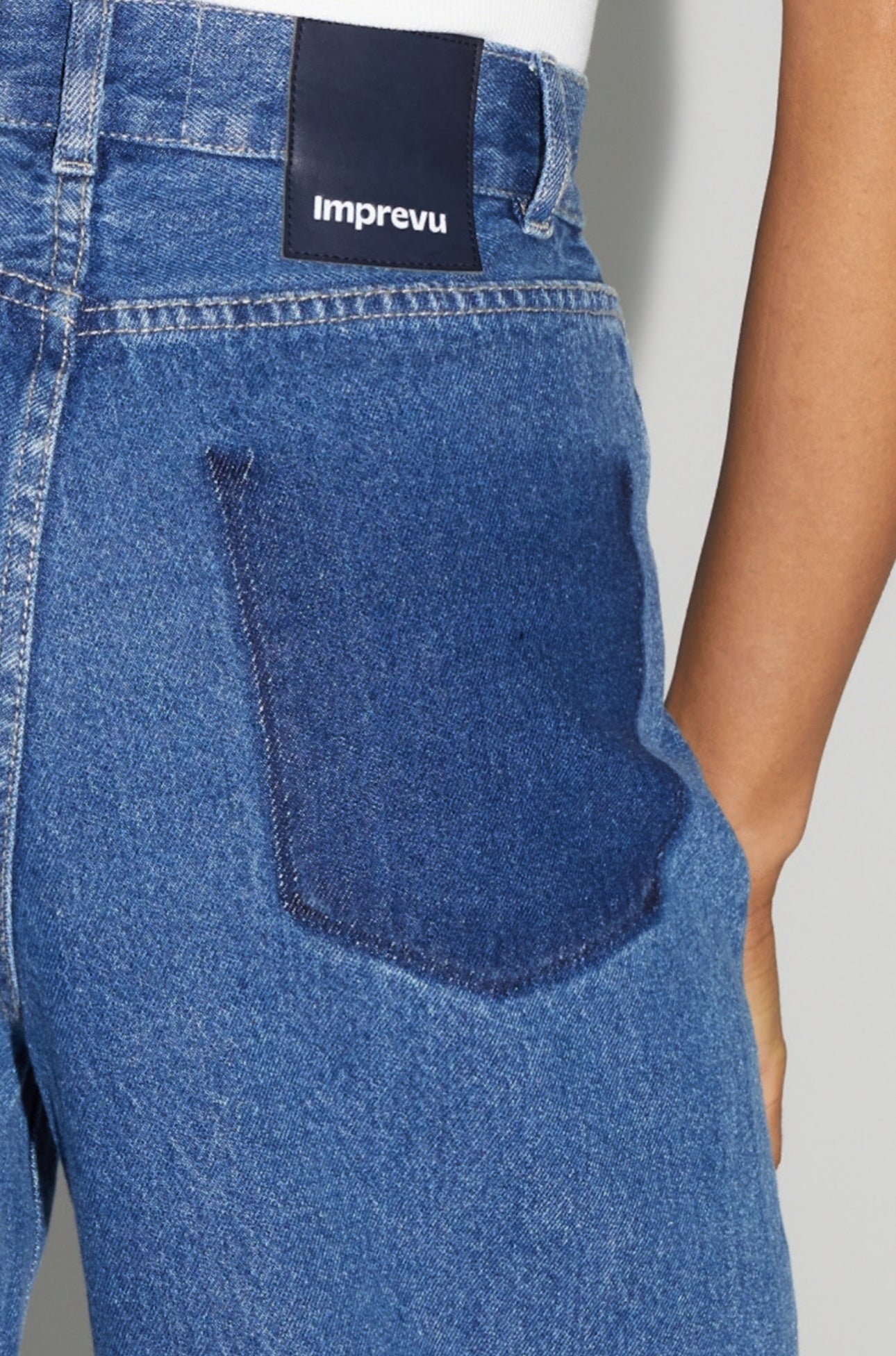 Denim Pants Palazzo Dark Blue