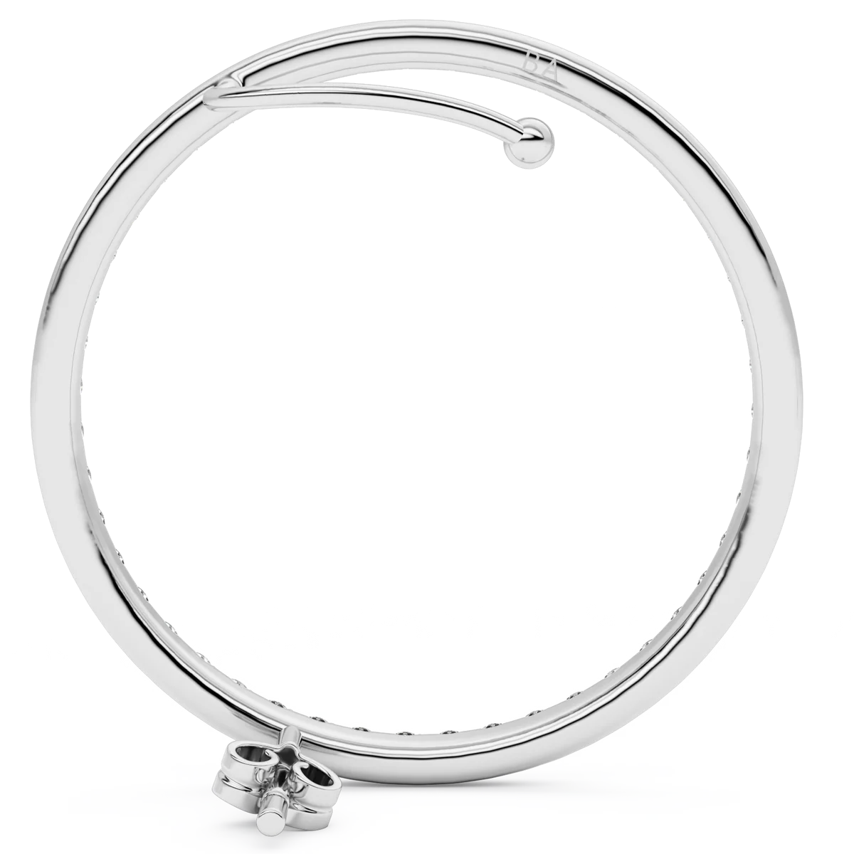 Kay Diamond Earstud Left Silver