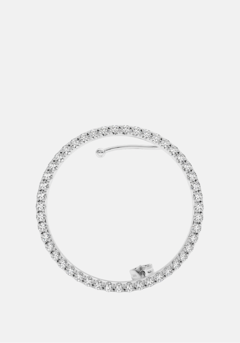 Kay Diamond Earstud Left Silver