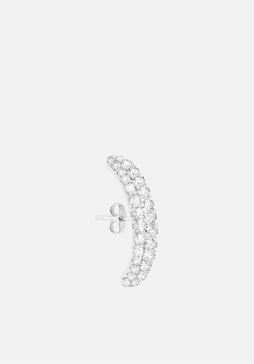 Vif Diamond Earstud Silver