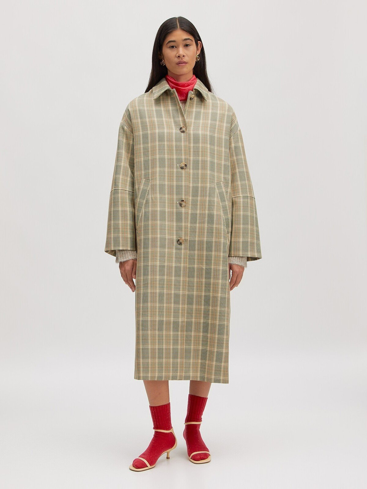 Nastasja coat checkered