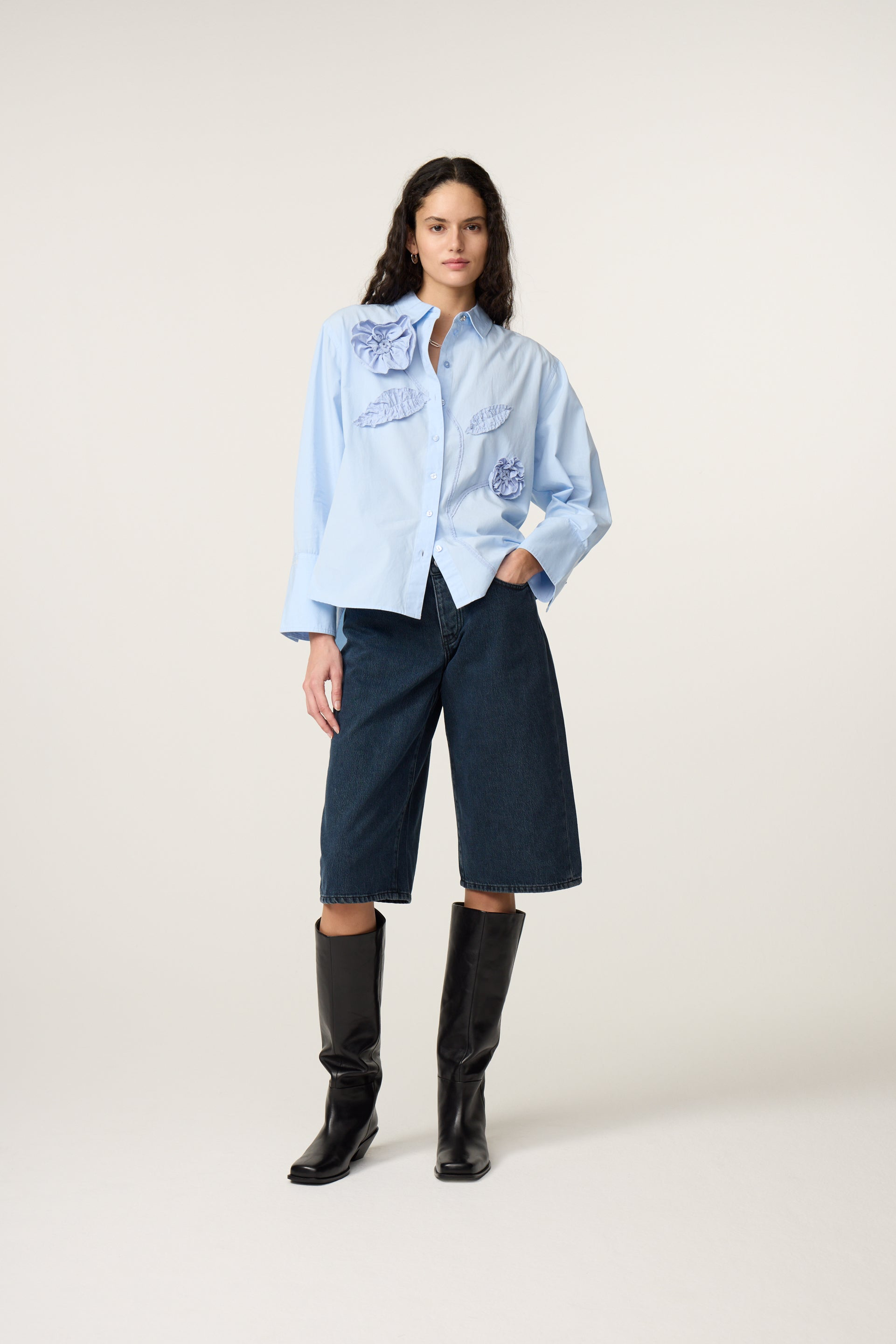 Alex blouse icy blue
